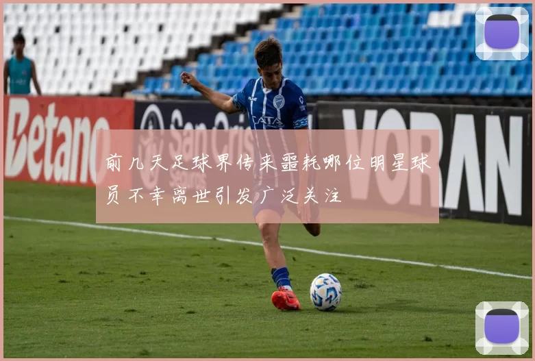 前几天足球界传来噩耗哪位明星球员不幸离世引发广泛关注